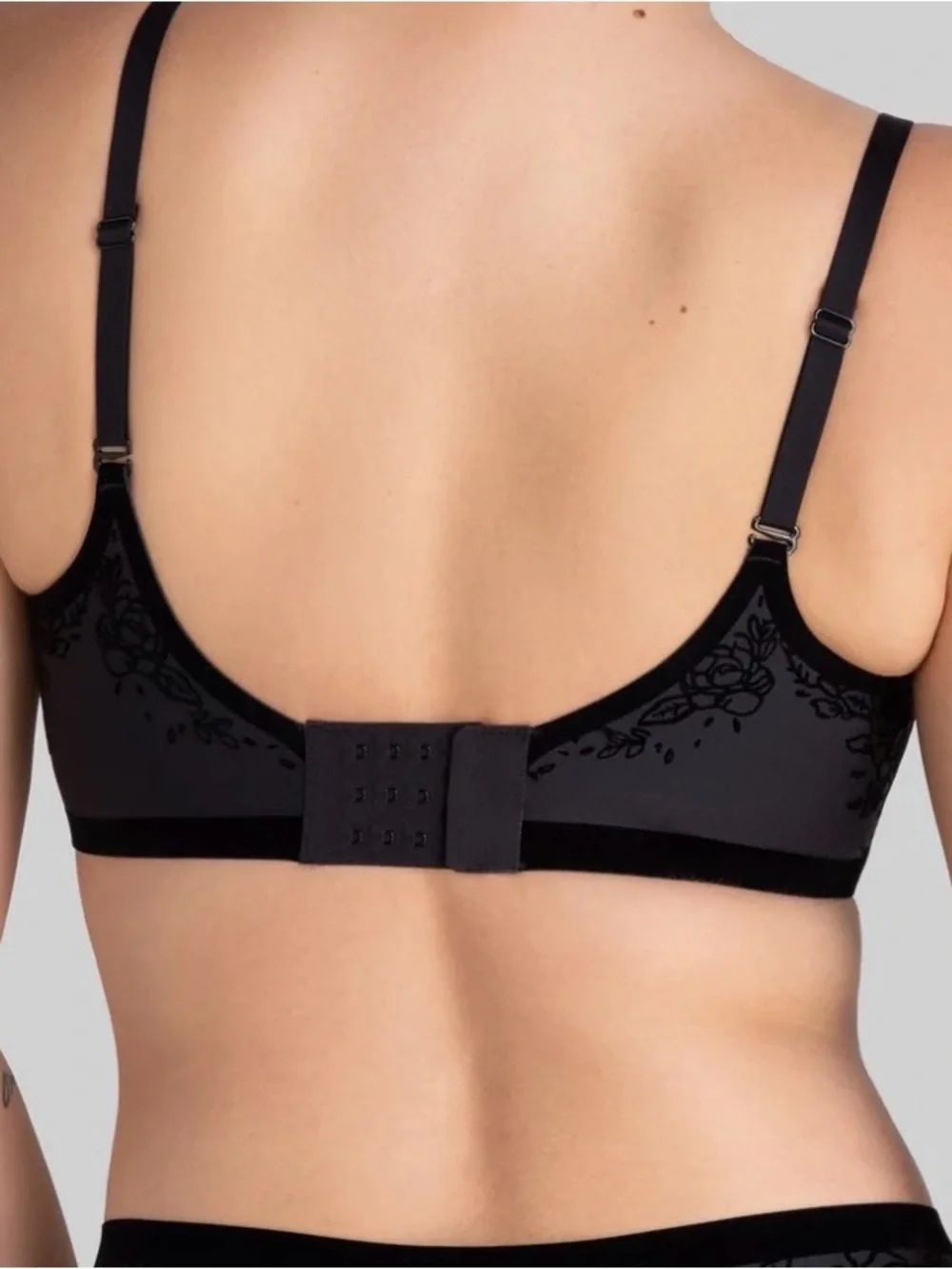 Honeylove Silhouette Roses Bra vamp